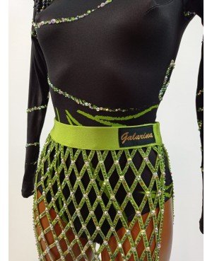 Latin dancesport, Vestido diseño exclusivo, Galarina Atelier. Visita nuestra web.