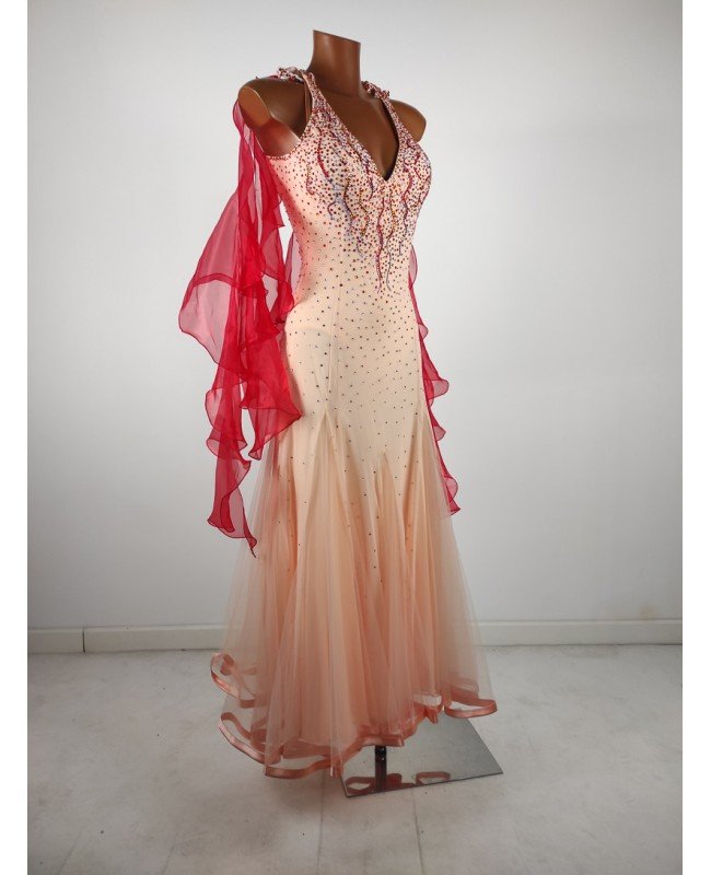 Latin dancesport, Vestido diseño exclusivo, Galarina Atelier. Visita nuestra web.