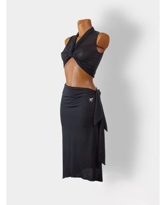 Galarina Latin Dance Floral Training Skirt